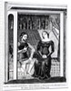 Lancelot and Guinivere, from a manuscript containing the Arthurian Legend by French School