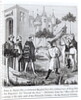 John de Mandeville taking leave of King Edward III before his departure by French School