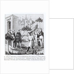 John de Mandeville taking leave of King Edward III before his departure by French School