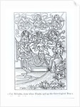 The Fay Melusine, from whose Flanks springs the Geneaological Tree of Kings and Emperors by School French