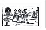 Pilgrims set sail on the Mayflower by English School