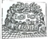 The Canterbury Pilgrims sitting down for a shared meal by English School