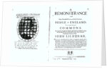 A remonstrance by the Levellers to the House of Commons regarding the imprisonment of their leader John Lilburne published 1646 by English School