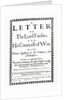 Letter to Lord Fairfax from Gerrard Winstanley on behalf of the Diggers at St. George Hill, Surrey, printed 1649 by English School