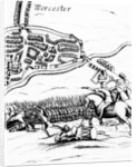 The Battle of Worcester on 3rd September 1651. by English School