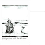 King Charles II Fleeing England in 1651, published 1660 by English School