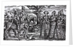 Macbeth, Banquo and the Three Witches, The Historie of Scotlande, 1577 by English School