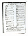 The Diseases and Casualties this Week, 15-22 August 1665, page from a London almanack by Anonymous
