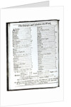 The Diseases and Casualties this Week, 15-22 August 1665, page from a London almanack by Anonymous