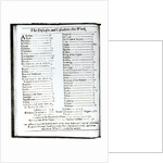 The Diseases and Casualties this Week, 15-22 August 1665, page from a London almanack by Anonymous