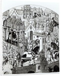 Facsimile of the Coronation of Charlemagne in the City of Jerusalem from the 'Chroniques de Charlemagne' by French School