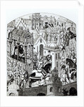 Facsimile of the Coronation of Charlemagne in the City of Jerusalem from the 'Chroniques de Charlemagne' by French School