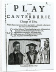 A New Play called Canterburie, 1641 by English School