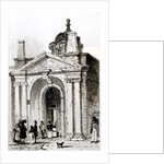 Entrance to Montague House by Robert Thomas Landells