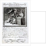 The High Church Champion and his two Seconds, 1709 by English School