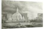 The Proposed Triumphal Arch from Portland Place to Regent's Park, 1820 by John Martin