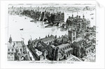 London Bridge and its Surroundings at about the year 1600 by Henry William Brewer