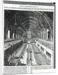 The Coronation Banquet in Westminster Hall by School English