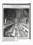 The Coronation Banquet in Westminster Hall by School English