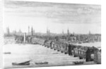 West Front of London Bridge, 1749 by Nathaniel and Samuel Buck