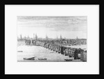 West Front of London Bridge, 1749 by Nathaniel and Samuel Buck