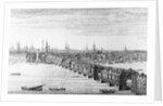 West Front of London Bridge, 1749 by Nathaniel and Samuel Buck