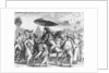 Portuguese officials in India, 1599 by Theodor de Bry