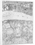 A Map of St Paul's and Bankside, London, 1746 by John Rocque