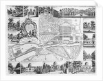 Chiswick House from plan of Chiswick, 1736 by John Rocque