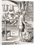 Tailor, reproduction of a woodcut by Jost Amman from 'Le Moyen Age et La Renaissance' by Paul Lacroix published 1847 by French School
