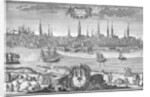 View of Hamburg, c.1710-50 by Martin Engelbrecht