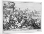 Duc de Schomberg and Doctor Walker are killed at the Battle of the Boyne, 1690 by Adriaan Schoonebeek