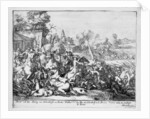 Duc de Schomberg and Doctor Walker are killed at the Battle of the Boyne, 1690 by Adriaan Schoonebeek