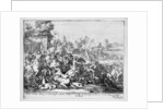 Duc de Schomberg and Doctor Walker are killed at the Battle of the Boyne, 1690 by Adriaan Schoonebeek