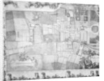 Detail of the plan of Kensington Palace by Joshua Rhodes, 1764 by George Bickham