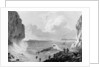 Franklin's expedition landing in a storm,1821 by George Back