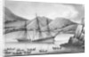 Brig Jane and Cutter Beaufoy passing through a chain of Ice Islands, 1826 by Weddell Weddell