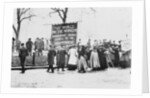 Gathering for a demonstration, c.1910 by Anonymous