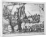 King James leaves Ireland after defeat at the Battle of the Boyne, 1690 by Adriaan Schoonebeek