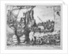 King James leaves Ireland after defeat at the Battle of the Boyne, 1690 by Adriaan Schoonebeek