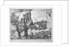 King James leaves Ireland after defeat at the Battle of the Boyne, 1690 by Adriaan Schoonebeek