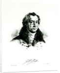 Johann Wolfgang Goethe engraved by Delacroix by (after) Villain
