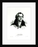 Johann Wolfgang Goethe engraved by Delacroix by (after) Villain