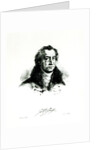 Johann Wolfgang Goethe engraved by Delacroix by (after) Villain