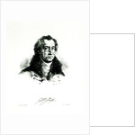Johann Wolfgang Goethe engraved by Delacroix by (after) Villain