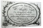 Ticket to 'Mr. Haydn's Night' in Hanover Square, 16th May 1791 by English School