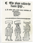 The Play called the foure PP, c. 1530 by English School