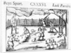 Boys' sport from 'Orbis Sensualium Pictus', 1658 by John Amos Comenius