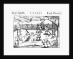 Boys' sport from 'Orbis Sensualium Pictus', 1658 by John Amos Comenius
