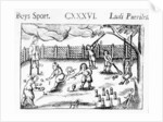 Boys' sport from 'Orbis Sensualium Pictus', 1658 by John Amos Comenius